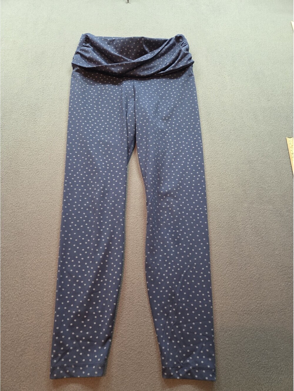 women's blue athletic leggings by Nike size M